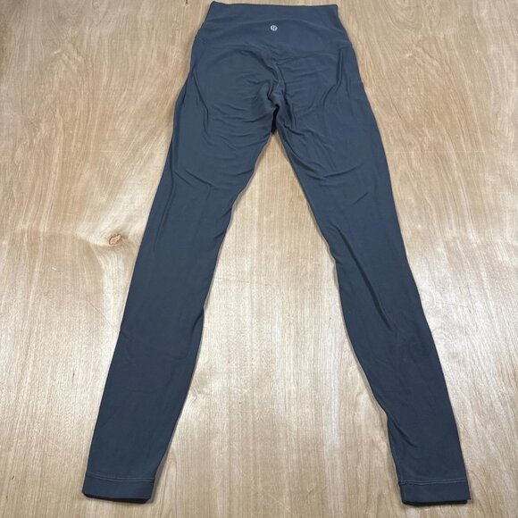 Lululemon Size 4 Charcoal Gray Full Length Mid Rise Leggings - Picture 4 of 6
